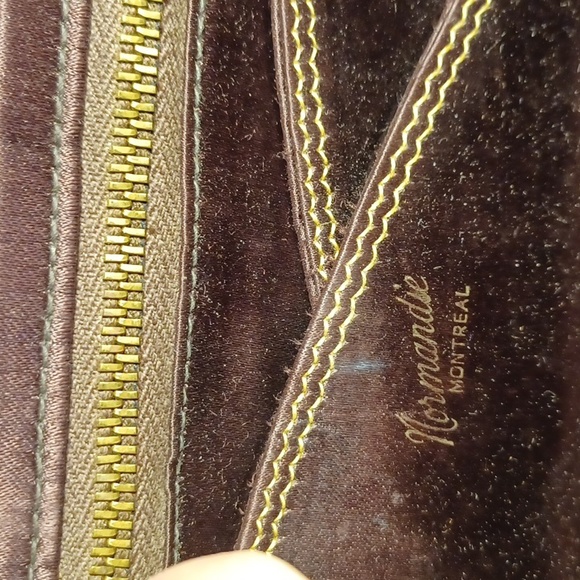 Vintage Normandie hand bag chocolate brown 5503 - Picture 12 of 12